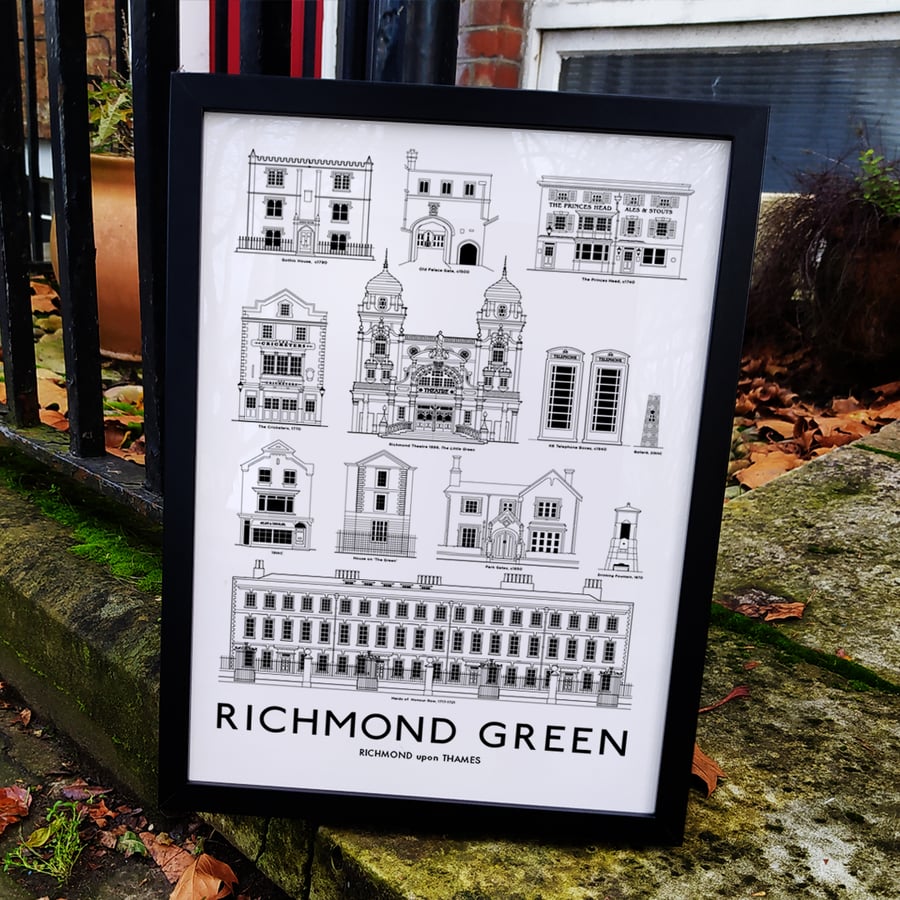 RICHMOND GREEN A3 Print