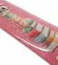 Pink Bookworm Bookmark made with Resin and Inclusions - Image 4