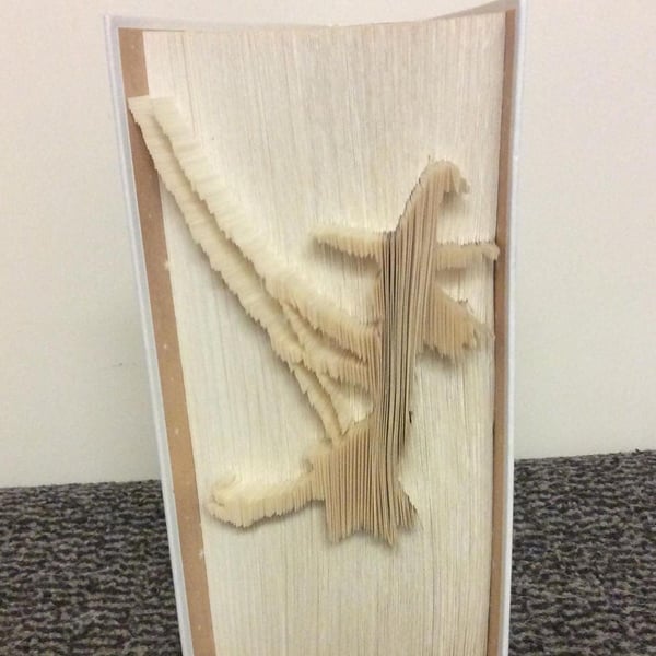 Witch on a Swing, CUT & FOLD Book Folding Pattern - EMAILED PDF PATTERN