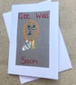 Get well embroidered character card. - Image 2