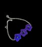 Handmade purple flower bracelet - Image 4