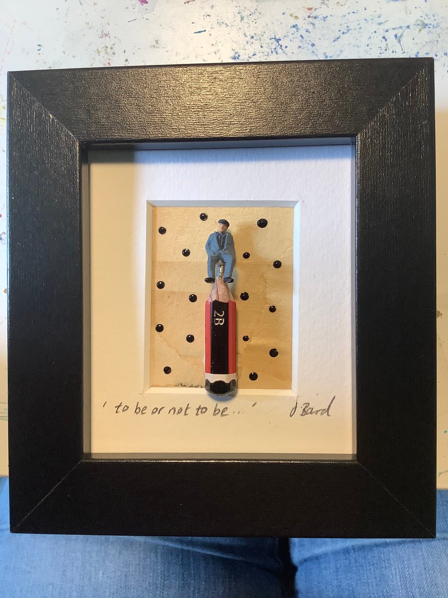 To be or not to be. Pencil art. Miniature. Shakespeare. Literature. Picture