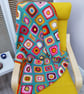 Crochet granny square blanket 