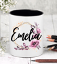 Personalised Floral Name Personalised  Pen  - Pencil Pot - Image 2