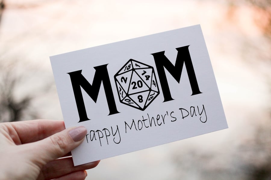 Dungeons and Dragons Mother's Day Card, Card for Mum, Mum Birthday Card