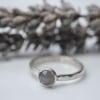 Grey moonstone ring