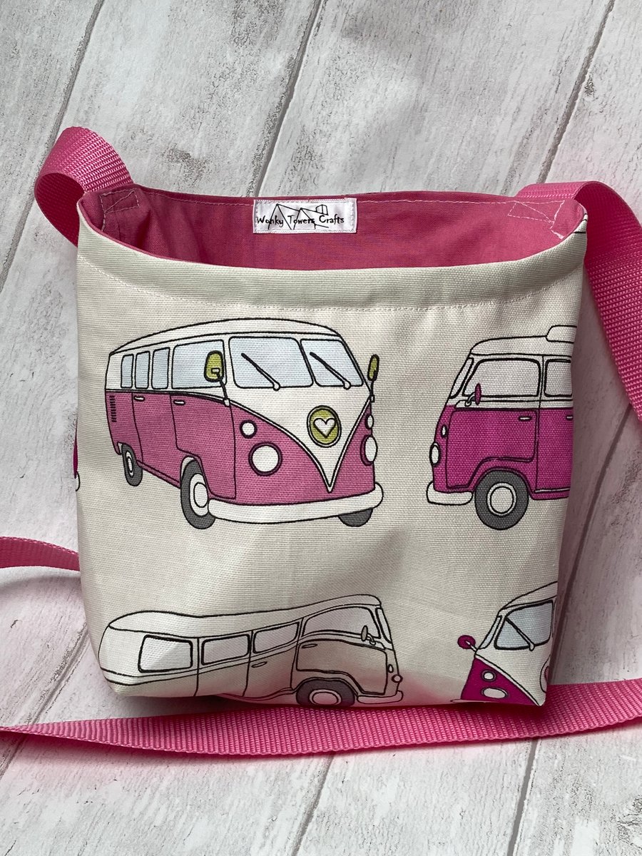 Peg Bag, Camper Van design. Over the shoulder or cross-body style