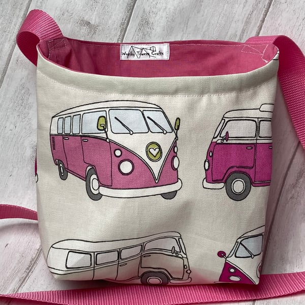 Peg Bag, Camper Van design. Over the shoulder or cross-body style