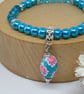 Turquoise Stretch Bracelet - Image 4