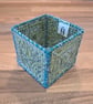 Medium container for office items - green and teal pattern - Image 4