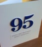 Handmade 95th male birthday card - personalised with any age and message - Image 3