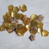 Craft Supplies - Golden Yellow Shell Flower Buttons