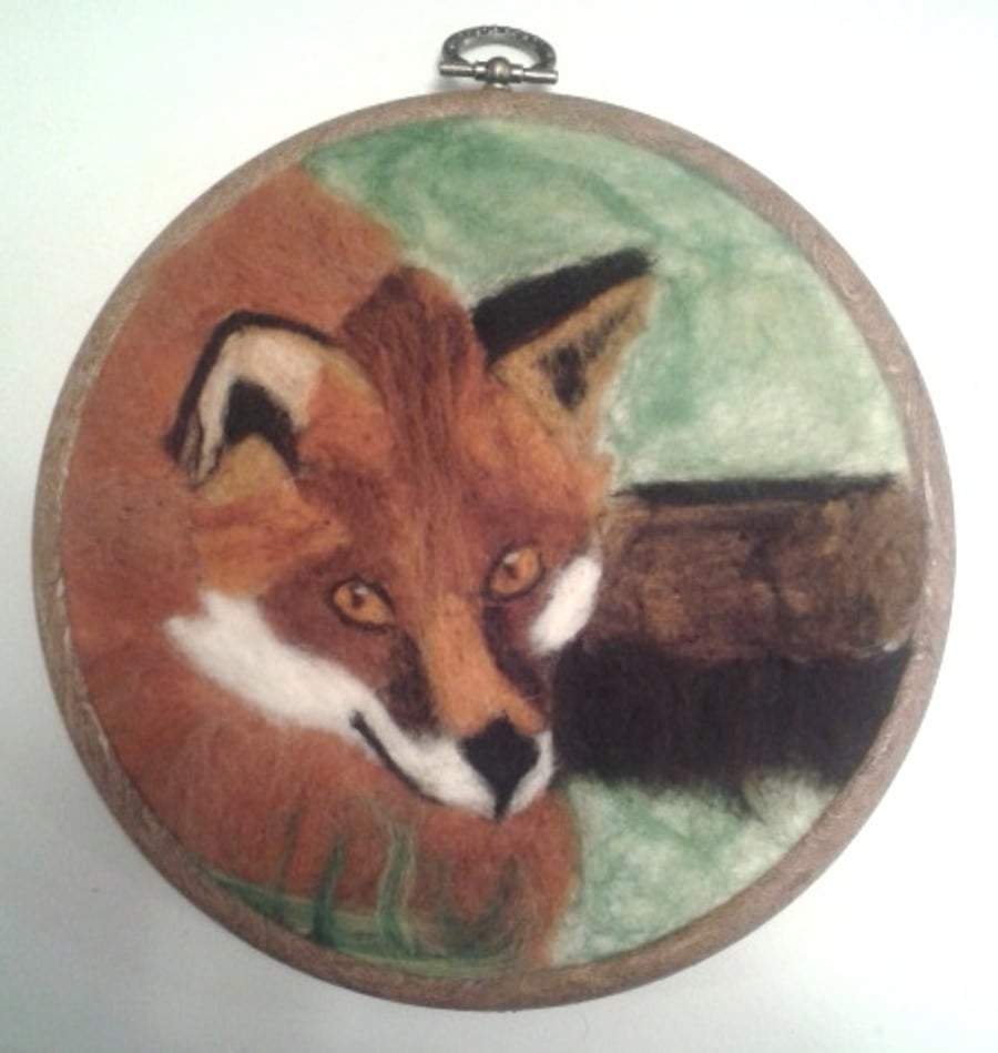 Needle felted Fox Picture