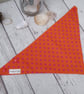 Small dog Bandana snap fastens Orange and Pink - Image 3