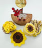 Sunflower Gift Set, Coasters and Wind Spinner