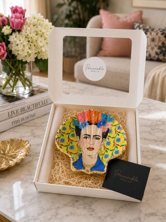 Yellow Frida Kahlo Trinket Dish 
