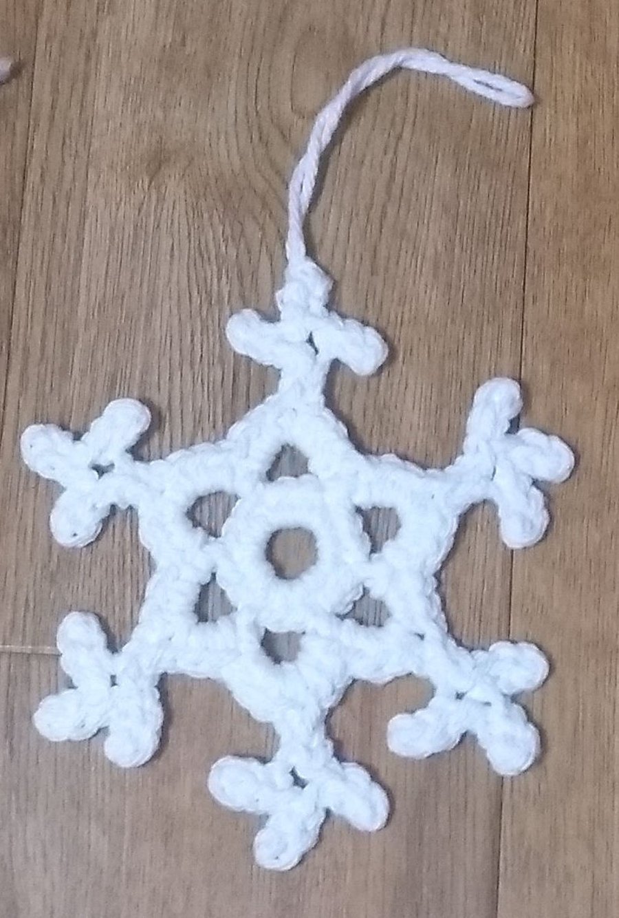 Christmas snowflake decoration, FREE P&P, crochet snowflake, hanging decoration