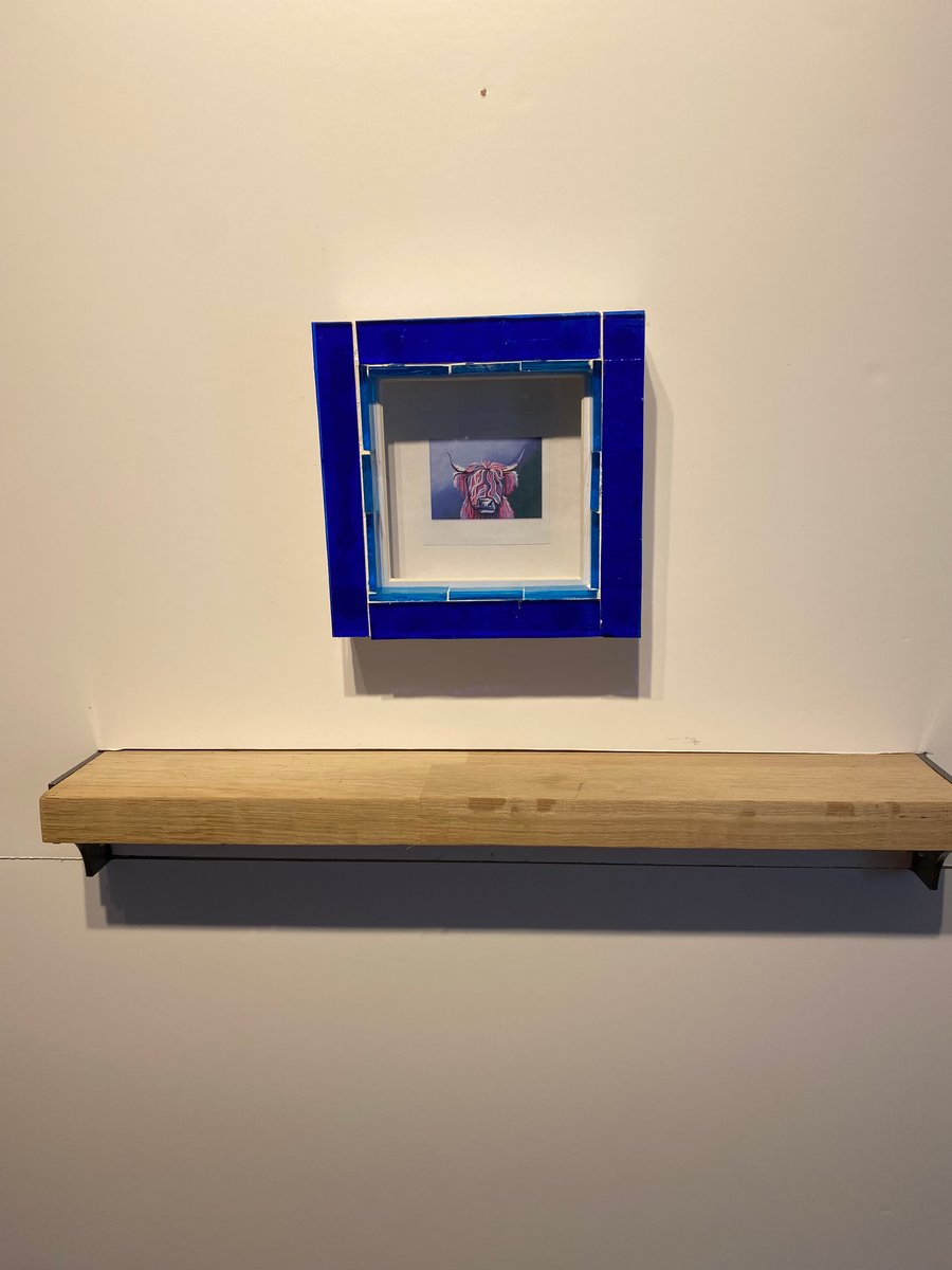 Blue box picture frame
