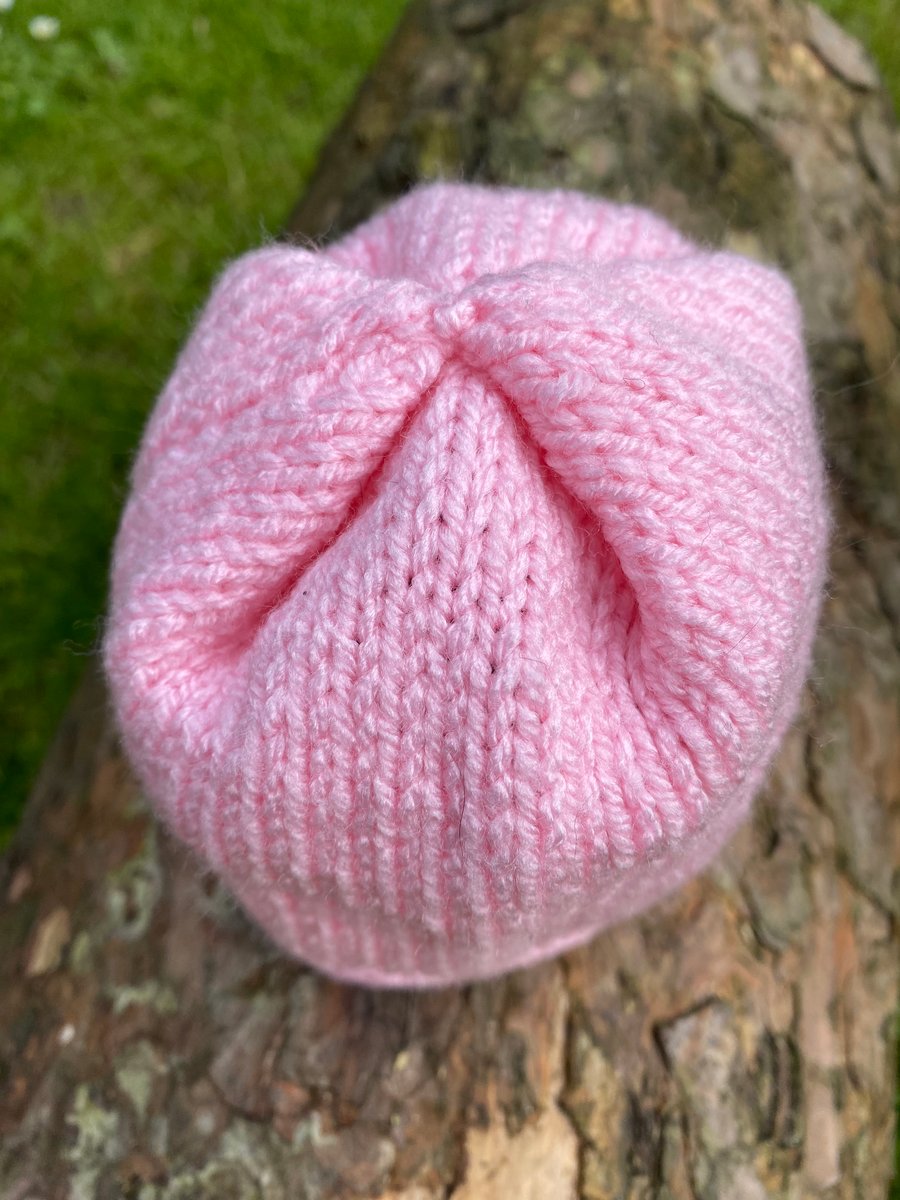 Pretty in pink baby hat