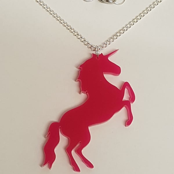 Mystical Unicorn Necklace - Acrylic