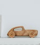 Wooden Toy Car - Retro Racing Car - White - Traditional Wooden Toys - Auto Toys - Image 3
