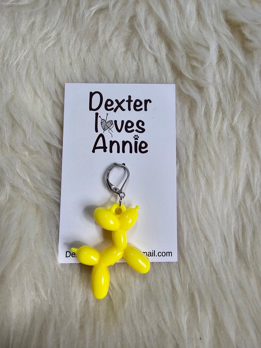 Balloon dog progress keeper - yellow