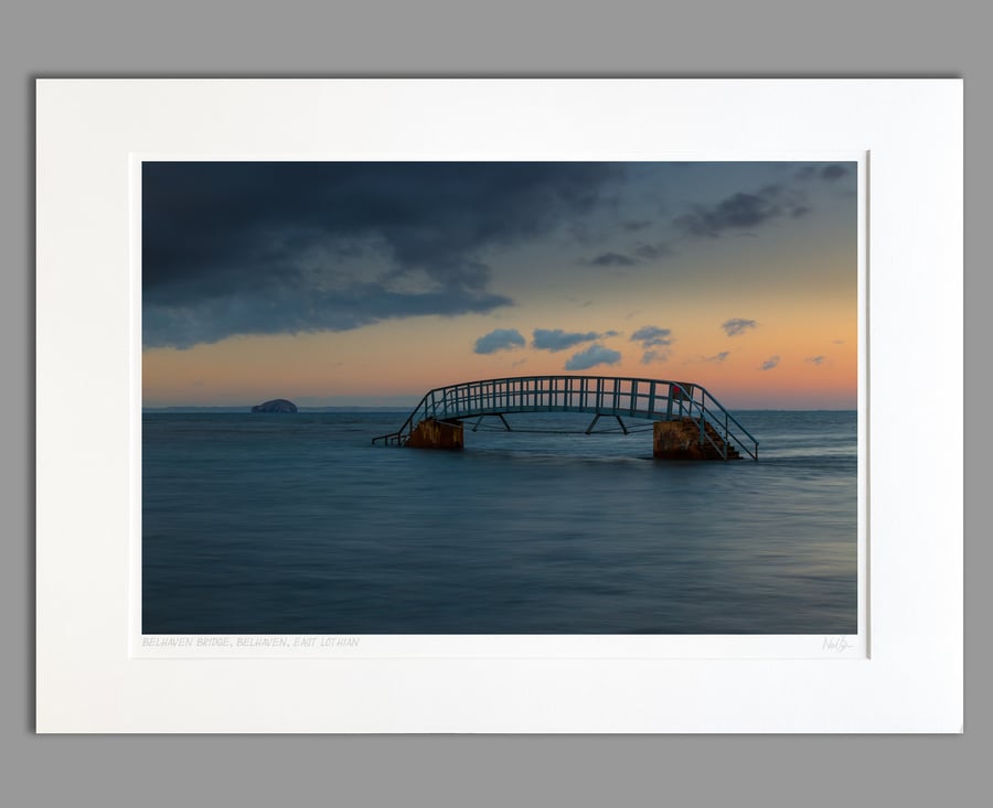 The Bridge to Nowhere, Belhaven & Bass Rock - A2 (70x50cm) Unframed Print