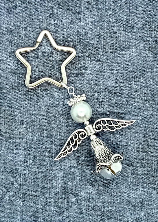 Star and Angel Keyring NO POSTAGE 