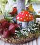 Red Mushroom Ornament - Handmade Cottagecore Shelf Decoration - Image 7