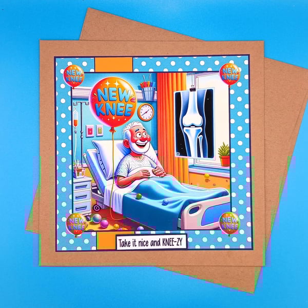 Knee Operation, Male  Operation, Recovery, Decoupage