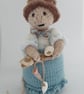 Hand Knitted Mouse- Sandy - Image 1