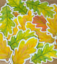 Green Oak Leaf Sticker - Image 4
