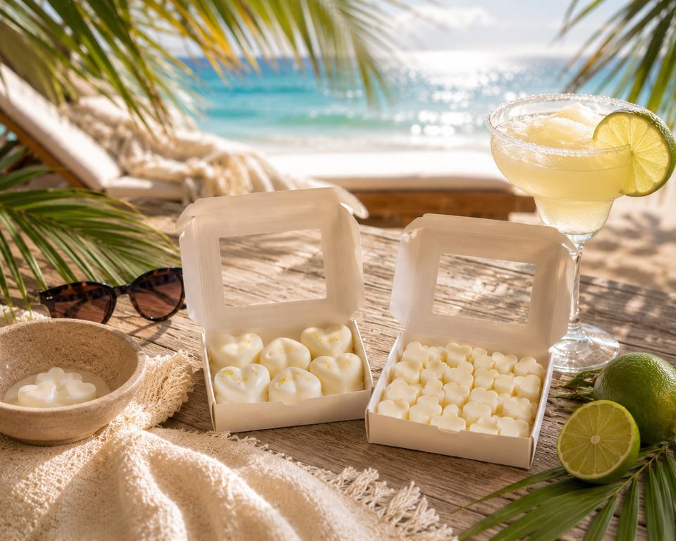 Margarita Citrus Wax Melts Zesty Summer Cocktail Scent, Vegan, UK Handmade