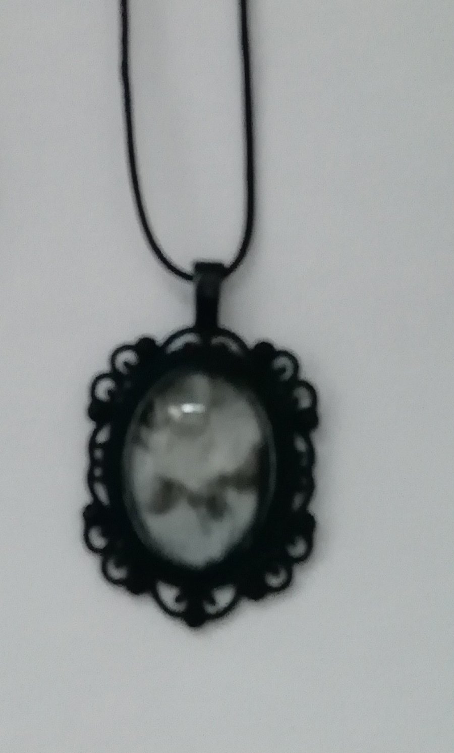 Marble clay glass pendant 