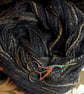 Midnight Seas hand spun yarn – wool blend - 290 yards - Image 2