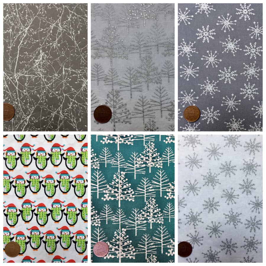 Christmas Cotton Face Mask with Nose Wire & Pocket Reusable Adult Child 