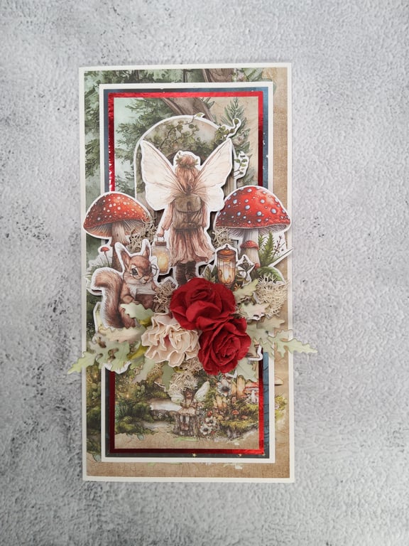 Forest Fairy Handmade Card  (B)