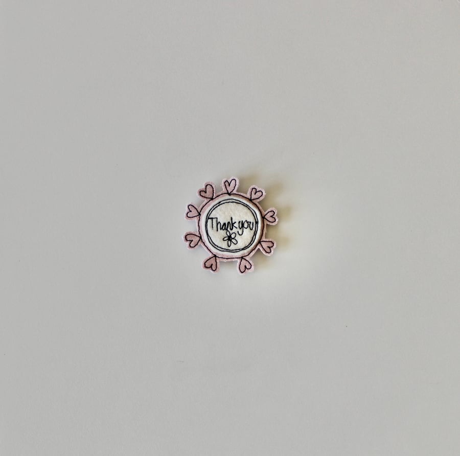 'Thank you' - Handmade Magnet