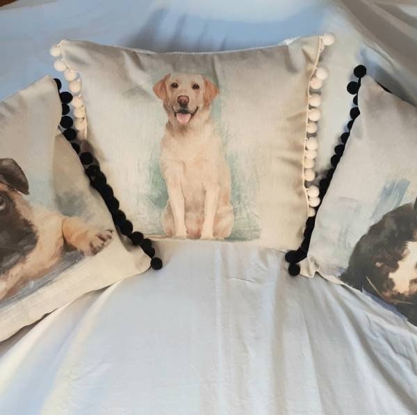 Cushions for dog lovers 18" square