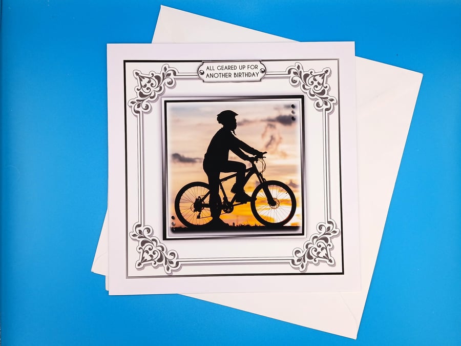Cycling Birthday Card For Him, large
