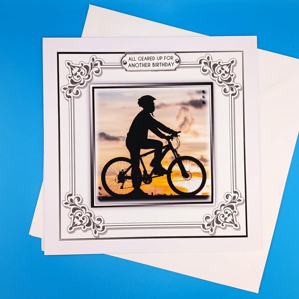 Cycling Birthday Card For Him, large