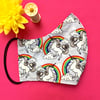 SALE Unicorn Cotton Fabric Face Mask  Adult Child Reusable Washable