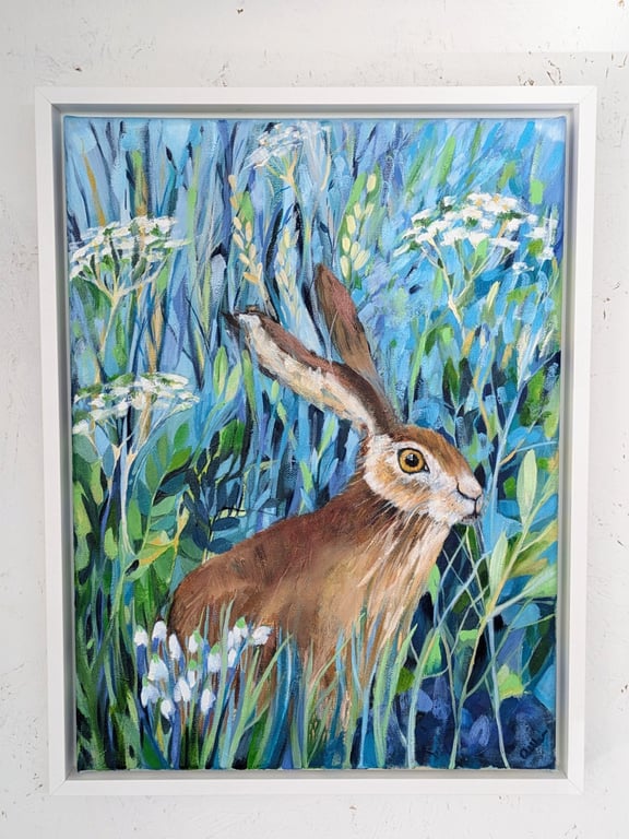 Painting - original hare painting on canvas