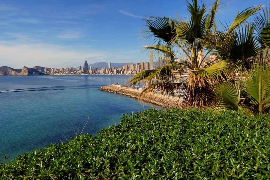Benidorm Poniente Beach Costa Blanca Spain Photograph Print