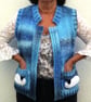 Knitting Pattern Ladies Sheep Waistcoat and Scarf.  Digital Pattern - Image 4