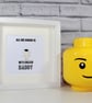 THE STIG - TOP GEAR - FATHERS DAY SPECIAL - FRAMED CUSTOM LEGO MINIFIGURE - Image 1