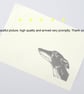 Black Sighthound Lino Print - Greyhound, Whippet, Galgo, Lurcher, dog dad, - Image 5