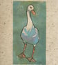 Goose linocut print - Image 2