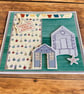 Gone to the Beach Blank Greetings Card. Beach Hut Greetings Card. - Image 2