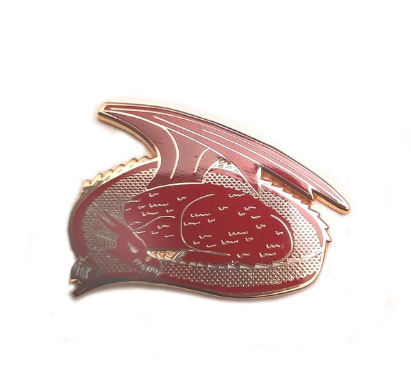 Welsh Dragon enamel pin badge